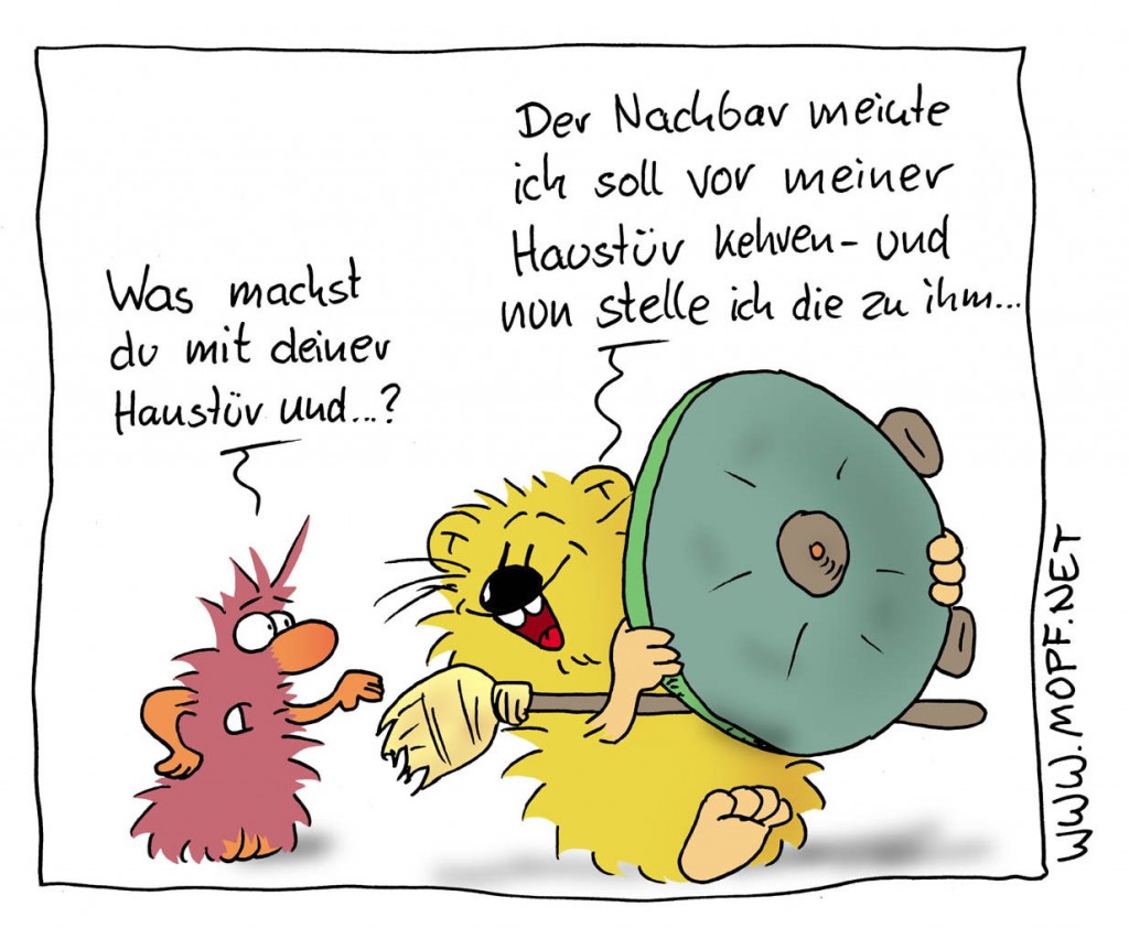 Vor der eigenen Tür kehren Mopfder Blog