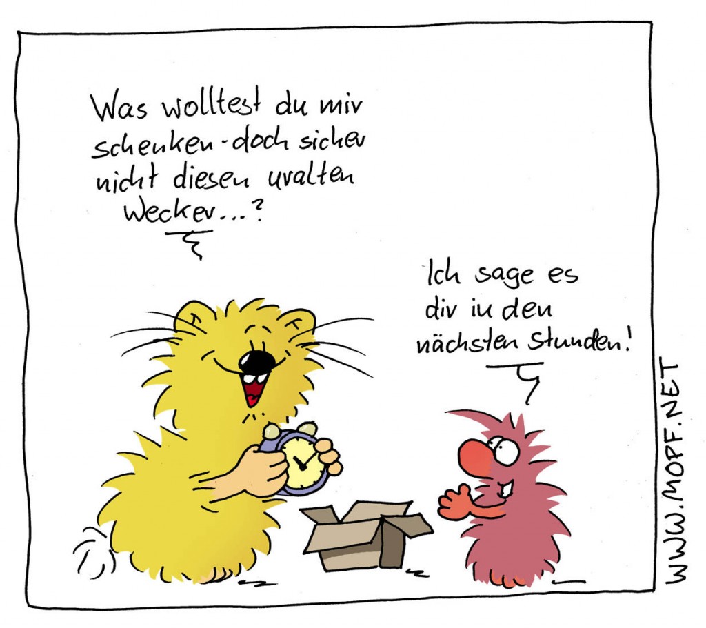 Zeit schenken Mopfder Blog