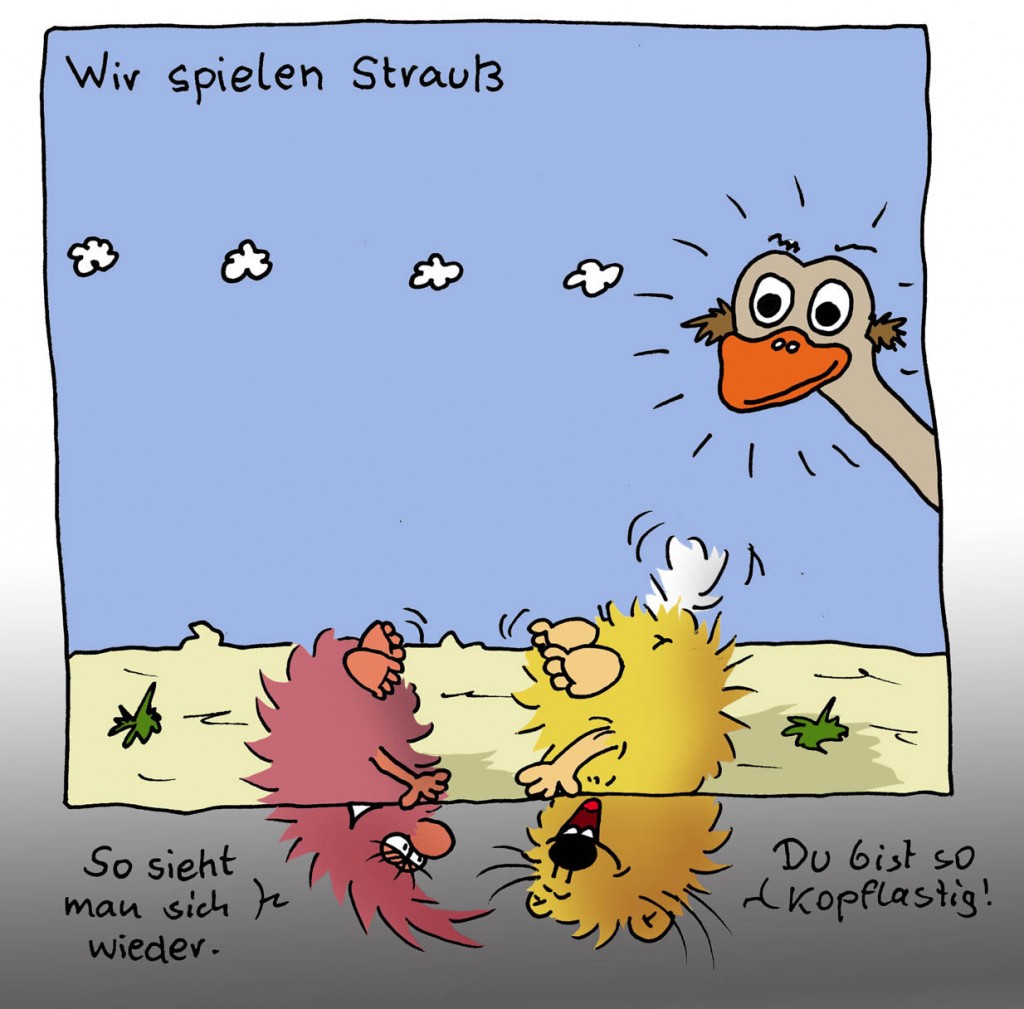 Vogel Strauß Mopfder Blog
